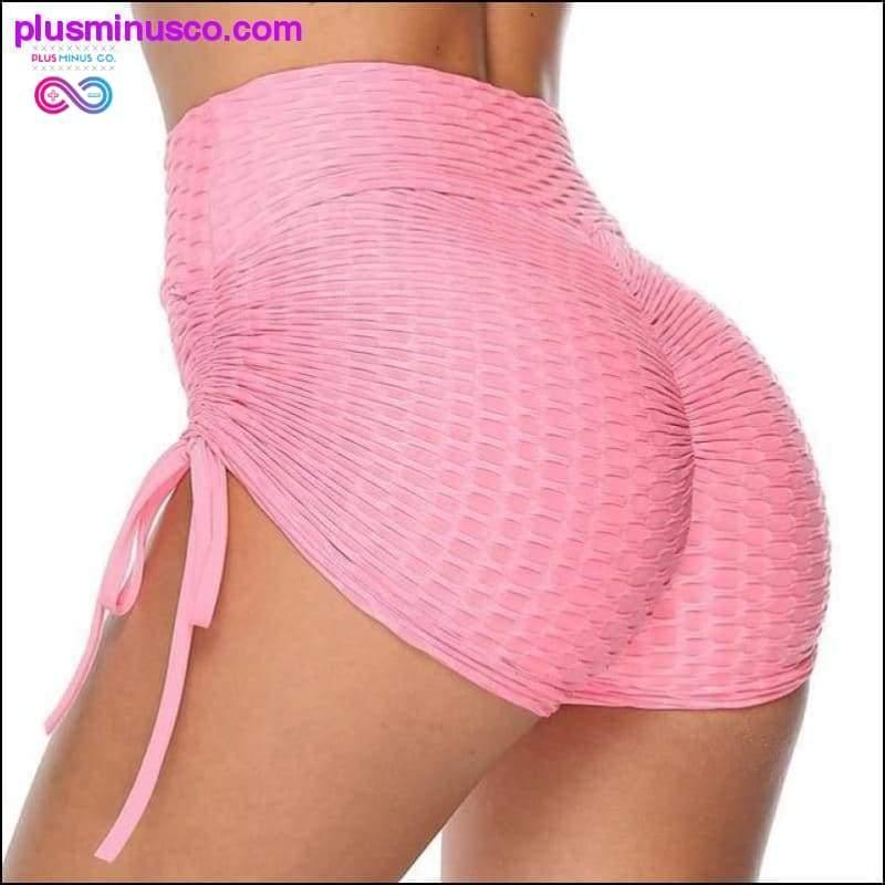 좋은 여성 스포츠 피트니스 체육관 신축성 있는 하이 웨이스트 엉덩이 - plusminusco.com