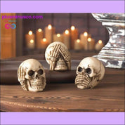 No Evil Skulls ll Plusminusco.com umění, zahradní dekorace, dárky, domácí dekorace - plusminusco.com