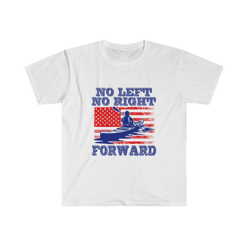 Nei Venstre Ingen Høyre Fremover | American Flag T-skjorter, Anti politikk, pro progress , Ikke venstre, ikke høyre, Forward Tee - plusminusco.com