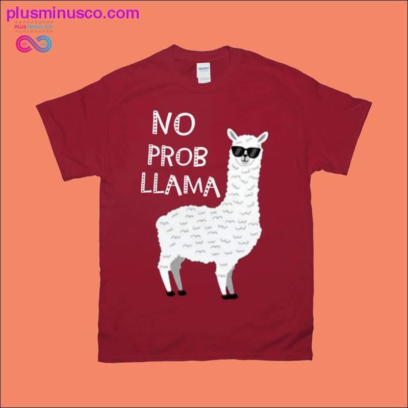 No Prob Llama | Cute Alpaca Animal T-Shirts - plusminusco.com