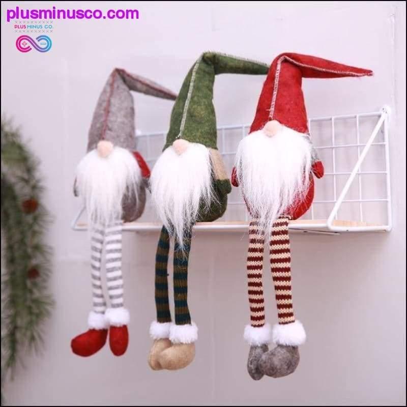 Σκανδιναβικά βελούδινα στολίδια νάνου Χριστουγεννιάτικο δώρο Άγιος Βασίλης - plusminusco.com