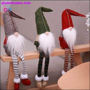 Ornamentos anões de pelúcia nórdicos presente de Natal Papai Noel - plusminusco.com