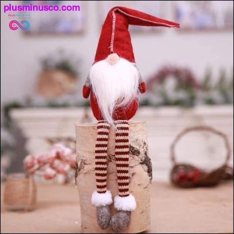 Ornamentos anões de pelúcia nórdicos presente de Natal Papai Noel - plusminusco.com