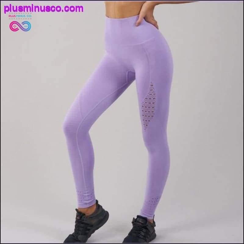 NORMOV Leggings sans couture pour femmes taille haute élastique Push - plusminusco.com