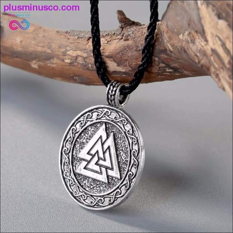 Norse Vikings Pendant Necklace Valknut Symbol of Odin - plusminusco.com