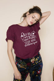 Not All Angels Have Wings Graphic Funny Women's T-Shirt Summer Casual 100%Cotton Short Sleeve tops tee Gift For Nurse White angel Gift - plusminusco.com