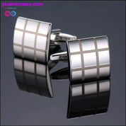 Neuartige Manschettenknöpfe aus Edelstahl, alte Handwerkerhand, Laser – plusminusco.com