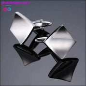 Novelty cuff links stainless steel Old craftsman hand Laser - plusminusco.com