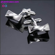 Neuartige Manschettenknöpfe aus Edelstahl, alte Handwerkerhand, Laser – plusminusco.com