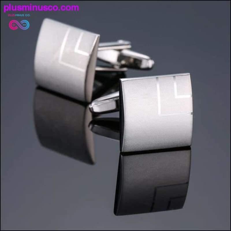 Neuartige Manschettenknöpfe aus Edelstahl, alte Handwerkerhand, Laser – plusminusco.com