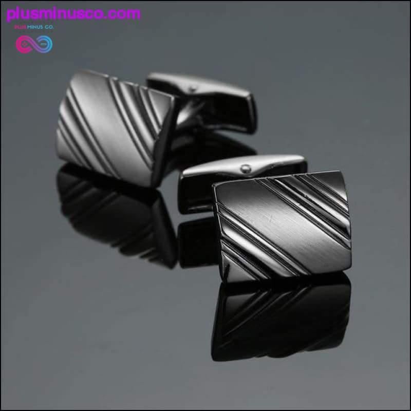 Neuartige Manschettenknöpfe aus Edelstahl, alte Handwerkerhand, Laser – plusminusco.com