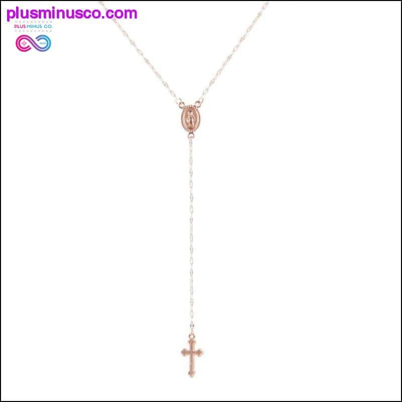 Novo vintage ouro/prata/rosa de ouro cruz cristã boemia - plusminusco.com