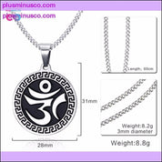 Om AUM Sanskrit Meditation Symbol Anhänger Halskette || - plusminusco.com