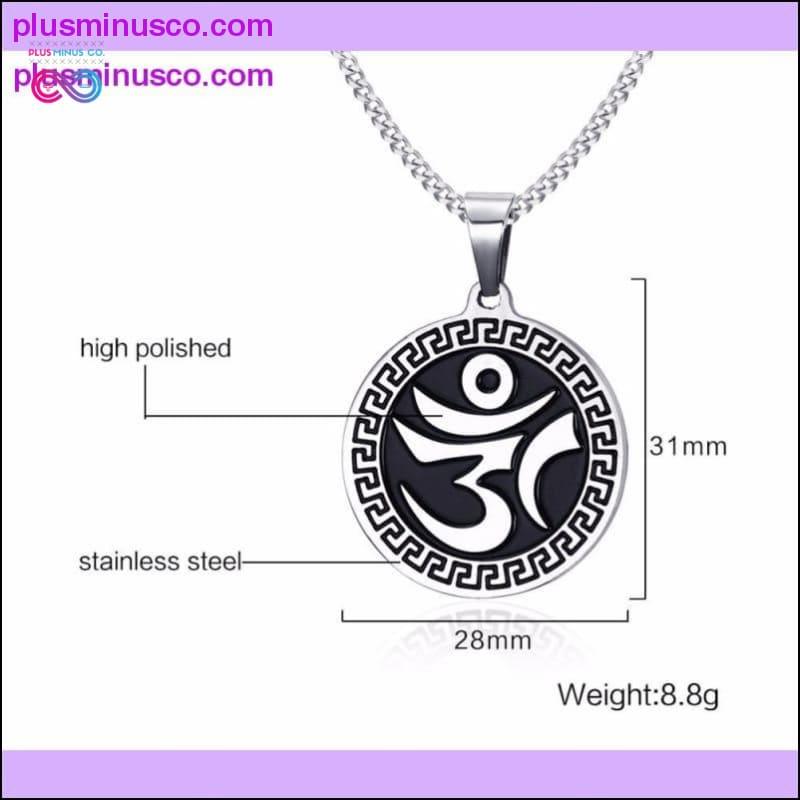 Collier pendentif symbole de méditation sanskrit Om AUM || -plusminusco.com