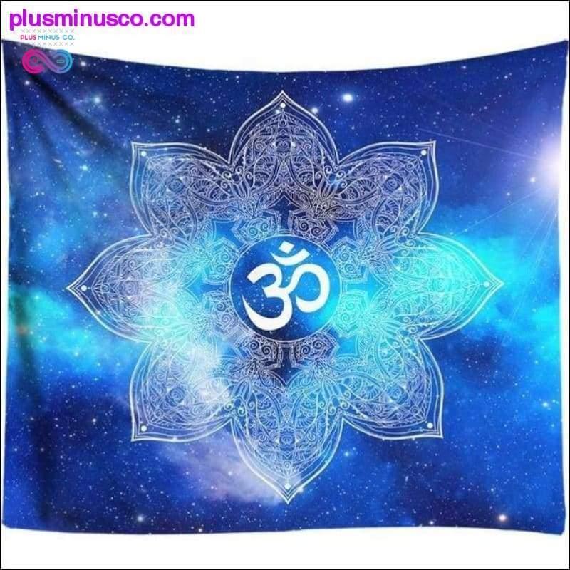 Ombre Galaxy Space 3D Psychedelic Tapestry Mandala Wall - plusminusco.com