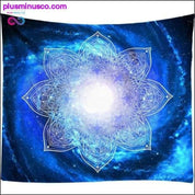 Ombre Galaxy Space 3D Psicodélico Tapeçaria Mandala Parede - plusminusco.com