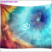 Ombre Galaxy Space 3D Psihodelična tapiserija Mandala zid - plusminusco.com