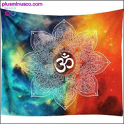 Ombre Galaxy Space 3D psykedelisk billedvev Mandala Vegg - plusminusco.com