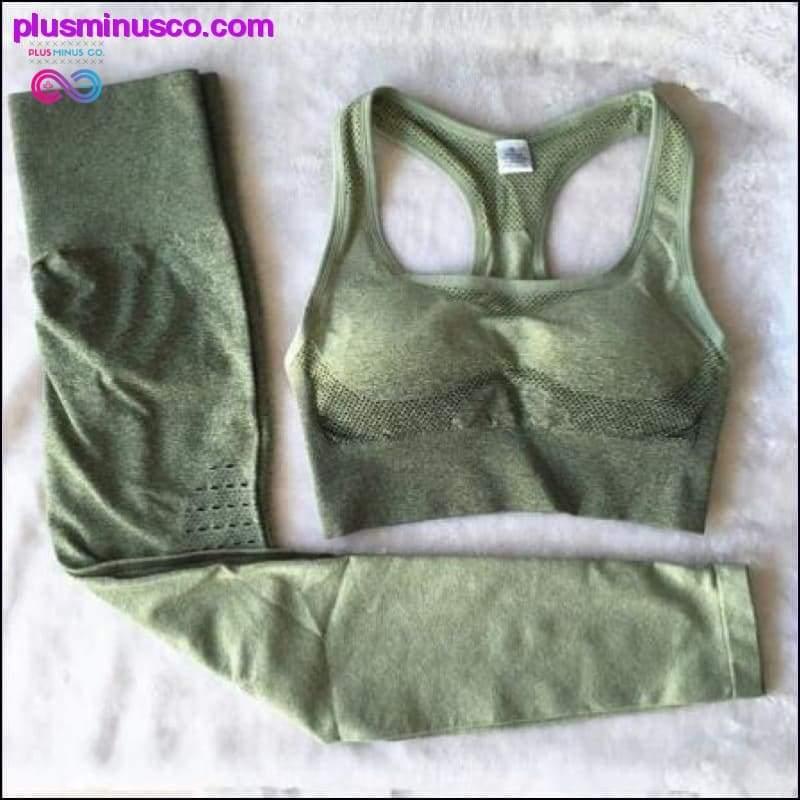 Ombre bešavne odijelo za fitnes grudnjak Tajice visokog struka Yoga - plusminusco.com