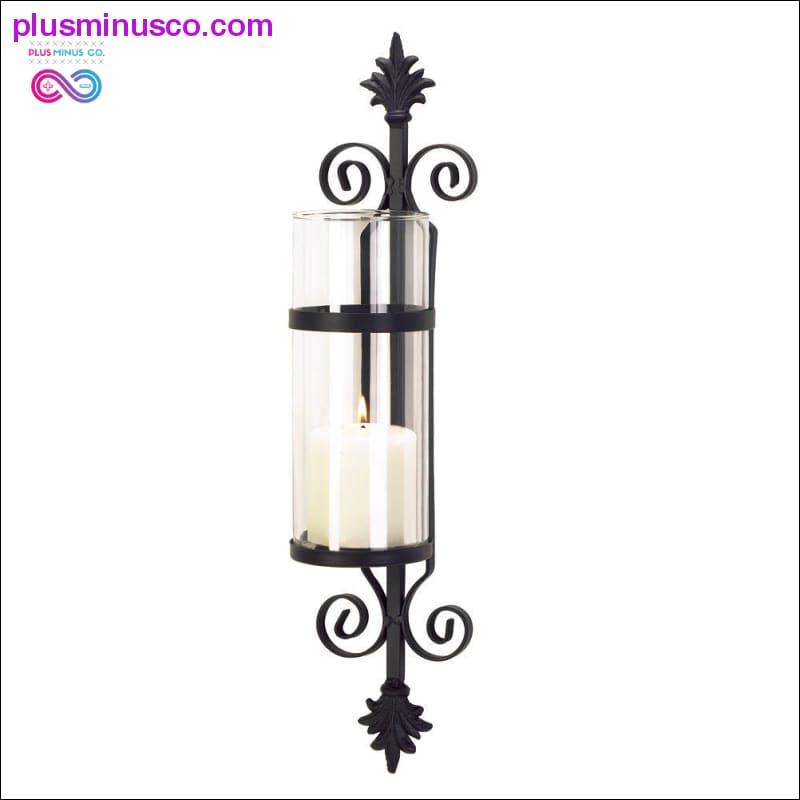 Ornate Scroll Candle Sconce ll Plusminusco.com - plusminusco.com
