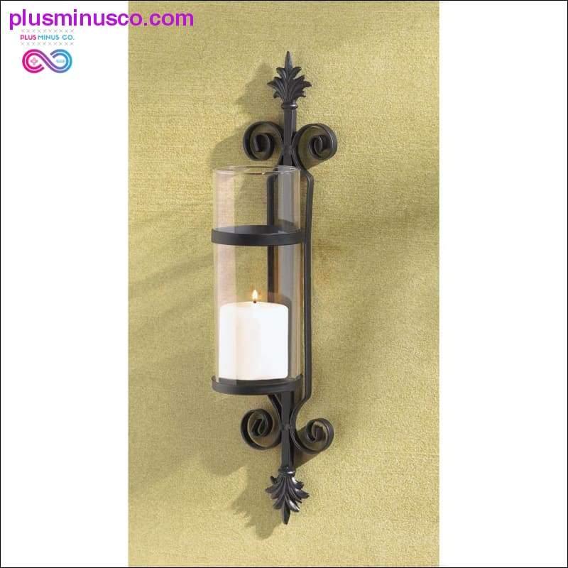 Ornate Scroll Candle Sconce ll Plusminusco.com - plusminusco.com