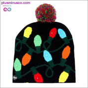 OurWarm Led Light Cotton Christmas Hat Knit Up Beanie Hat - plusminusco.com