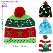 OurWarm Led Light Cotton Christmas Hat Knit Up Beanie Hat - plusminusco.com