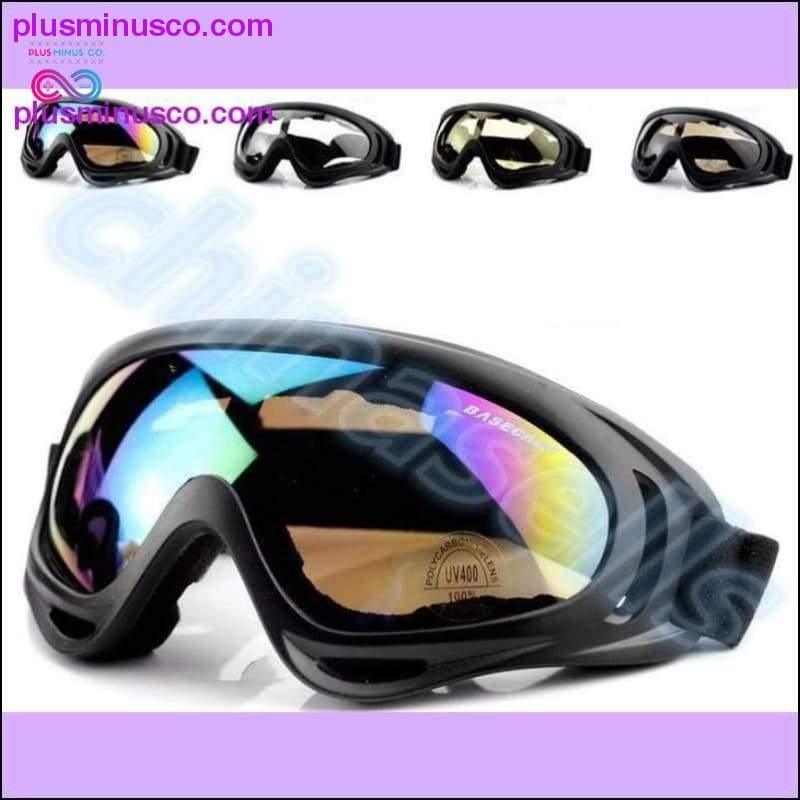 نظارات التزلج الرياضية الخارجية مع الأشعة فوق البنفسجية 400 المقاومة للغبار في الشتاء - plusminusco.com
