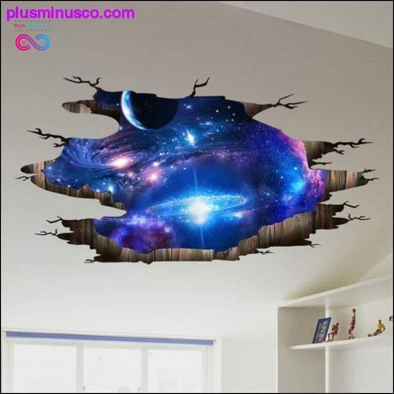 ملصقات حائط ثلاثية الأبعاد لكواكب الفضاء الخارجي لغرفة المعيشة - plusminusco.com