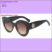 Oversize Damskie okulary przeciwsłoneczne Cat Eye Modne damskie różowe słońce - plusminusco.com