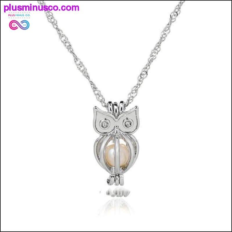 Owl Design strassit Crystal Pendant kaulakoru || - plusminusco.com