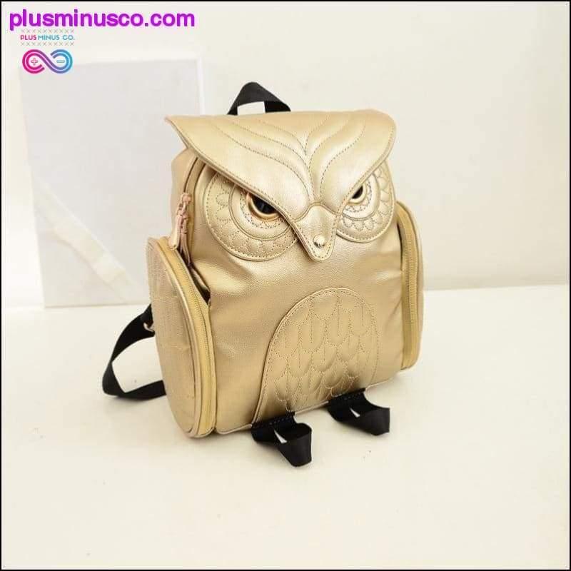 حقائب مدرسية من جلد البولي يوريثان على شكل بومة - plusminusco.com