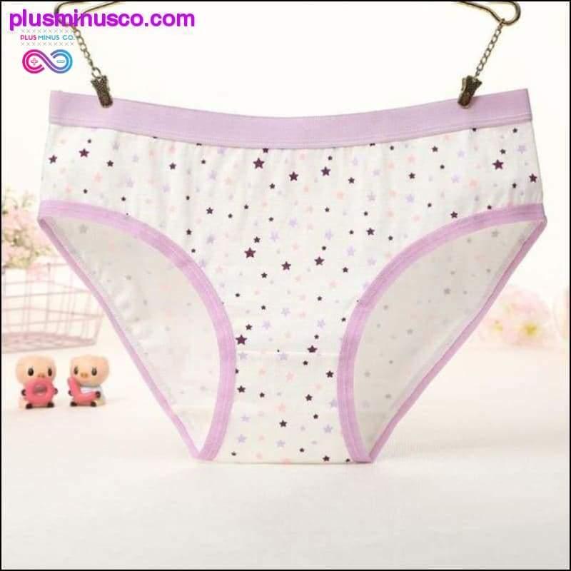 Panties Fashion Cotton Cute Girls Briefs para sa Babaeng Sexy - plusminusco.com