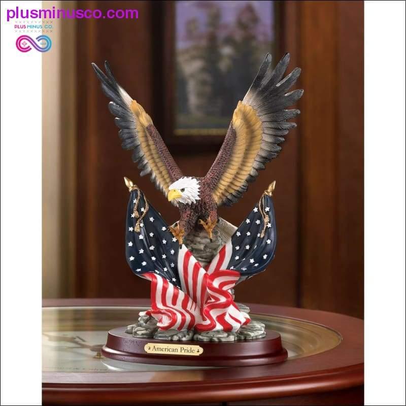 Patriotic Eagle Statue Sculpture ll PlusMinusco.com - plusminusco.com