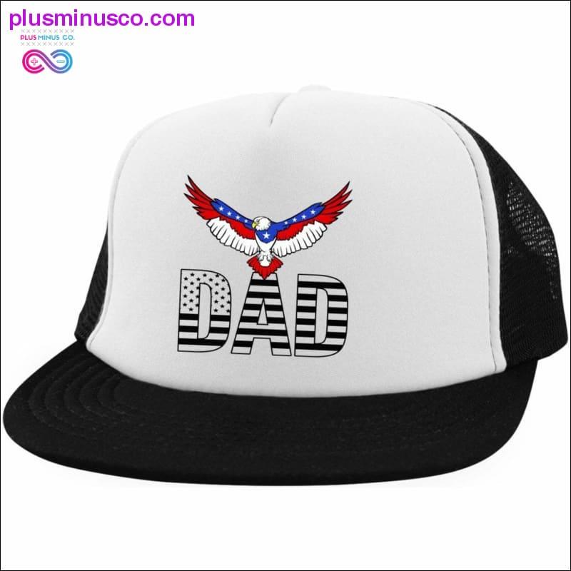 Patriotric Red White and blue Trucker Hat with Snapback - plusminusco.com