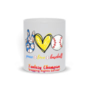 Peace Love Baseball, tasse de baseball, maman de baseball, fête d'anniversaire de baseball, cadeaux de baseball pour les garçons - plusminusco.com