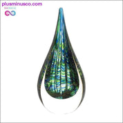 Peacock Inspired Art Glass Sculpture ll Plusminusco.com art, gift, home decor - plusminusco.com