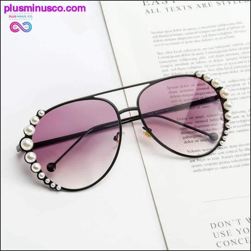 Personality Pearl Sunglasses Women Fashion Sunglasses - plusminusco.com
