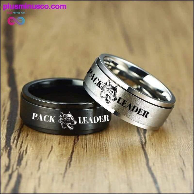 Pack leader spinner ring  8MM Stainless steel wedding band - plusminusco.com
