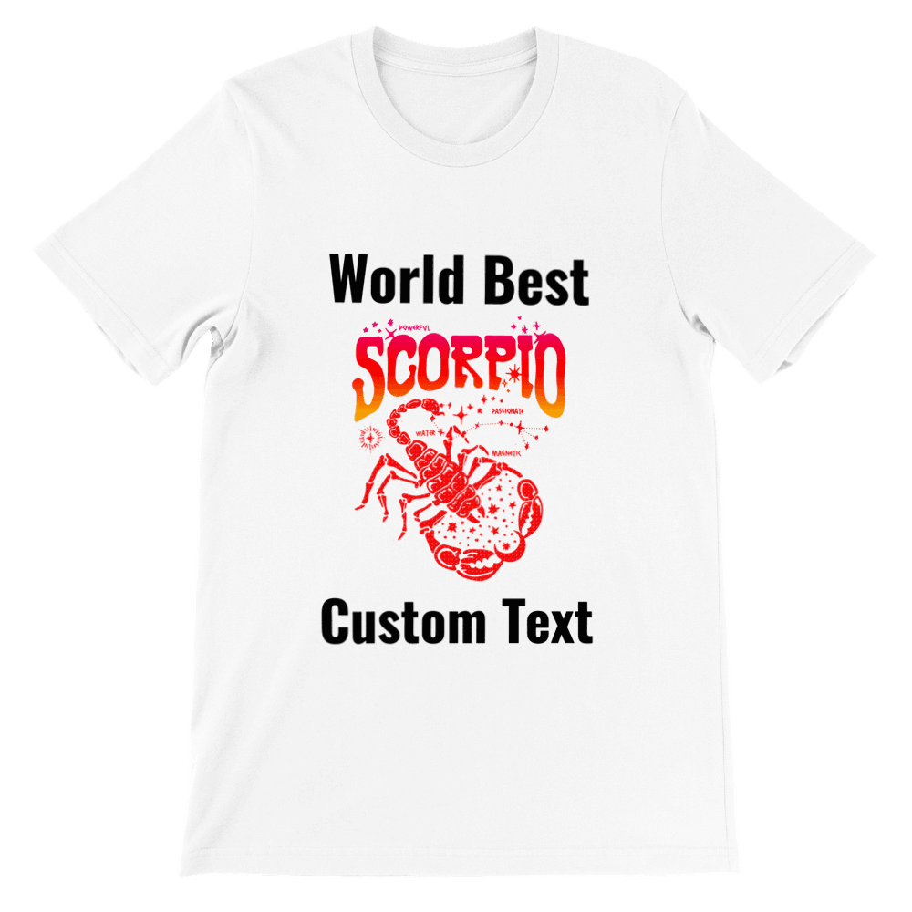 Spersonalizowana koszulka dla Twoich przyjaciół Skorpiona - plusminusco.com