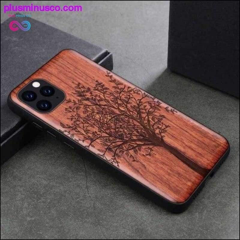 Θήκη τηλεφώνου για iPhone 11 iPhone11 Pro Original Boogic Wood - plusminusco.com