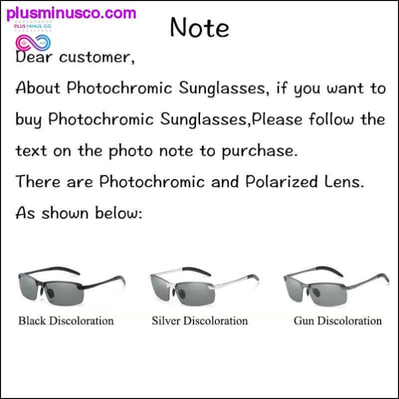 Photochromic Sunglasses Men Polarized Chameleon - plusminusco.com
