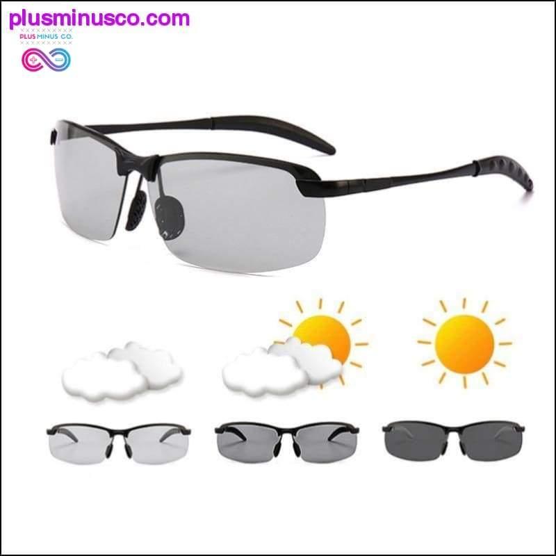Photochromic Sunglasses Miesten Polarisoitu ajaminen Chameleon - plusminusco.com