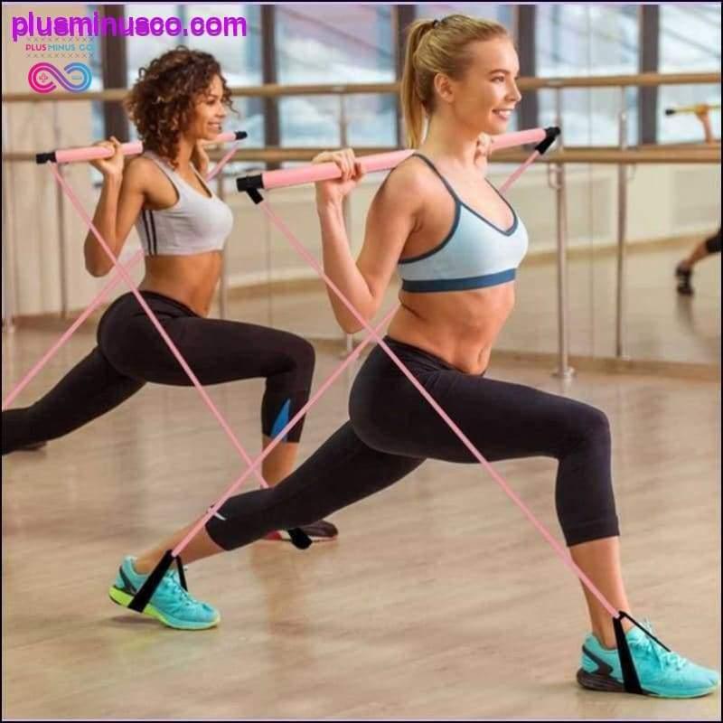 Barra de tonificação para exercícios de pilates Fitness Home Yoga Gym Body - plusminusco.com
