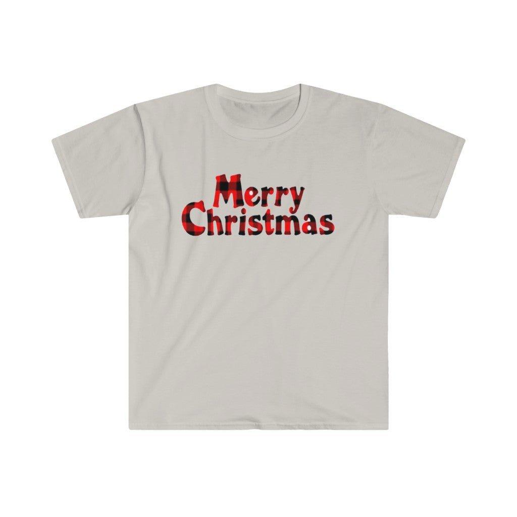 Camiseta a cuadros Feliz Navidad y camiseta linda con gráfico de moda - plusminusco.com