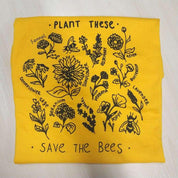 Plant These Harajuku camiseta mujer Causal Save The Bees camiseta algodón Wildflower Graphic Tees mujer ropa Unisex - plusminusco.com