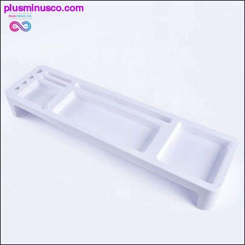 Plast bordplate oppbevaringshylle, multifunksjonelt kontor - plusminusco.com