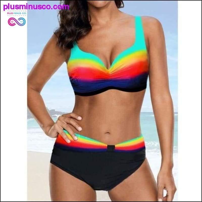 Nagy méretű, virágos brazil fürdőruha - virágos bikini szett - - plusminusco.com