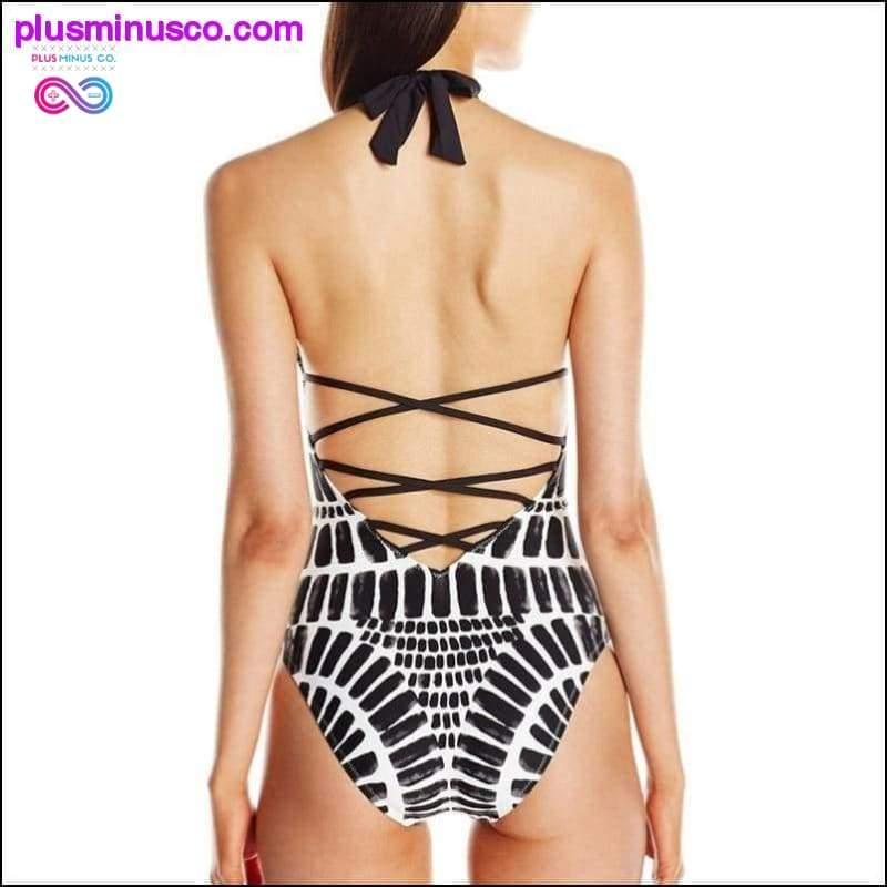 Jednodijelni kupaći kostim za plažu s halterima veće veličine - plusminusco.com