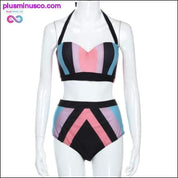 Plus Size Push Up women swimsuit bikini set Large size - plusminusco.com
